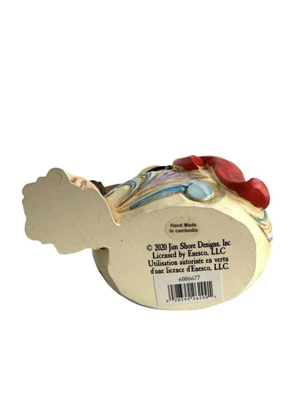 Jim Shore Heartwood Creek Snowman Swept Up In The Season Ornament 6006677 *FLAW*